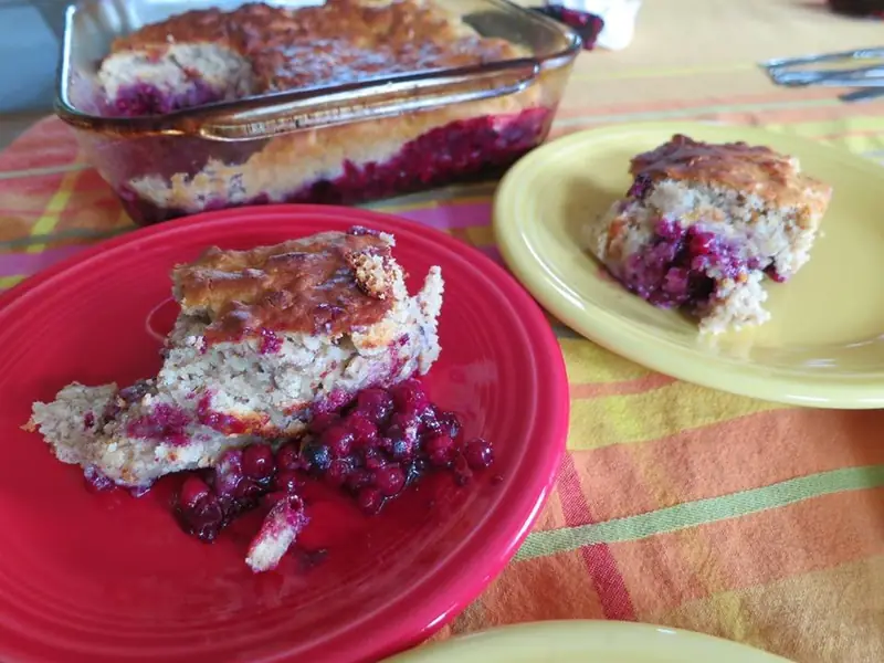 Representative photo of berry cobbler